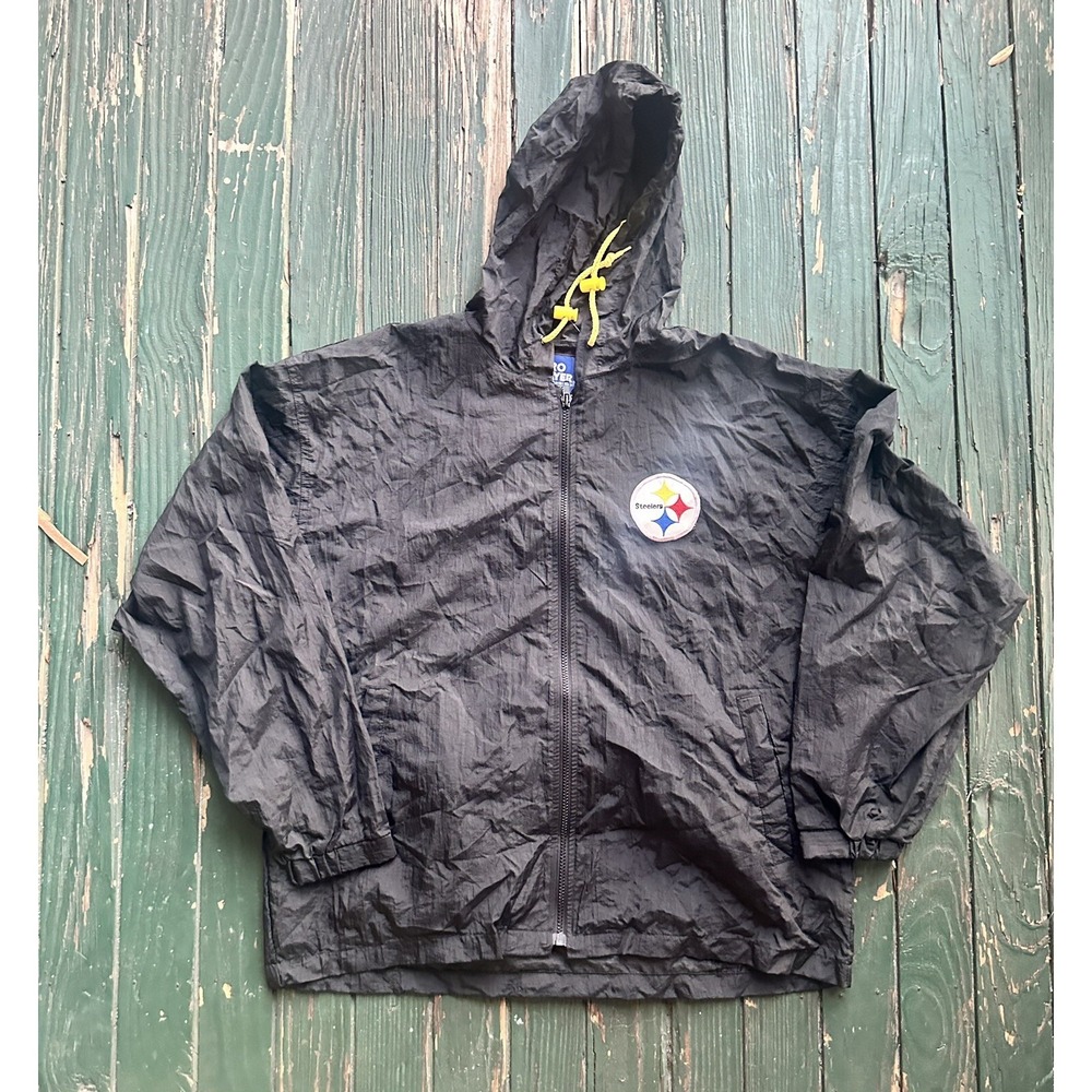 Pittsburgh Steelers Windbreaker Jacket In A Bag Zip Pro Player Vintage Mens M